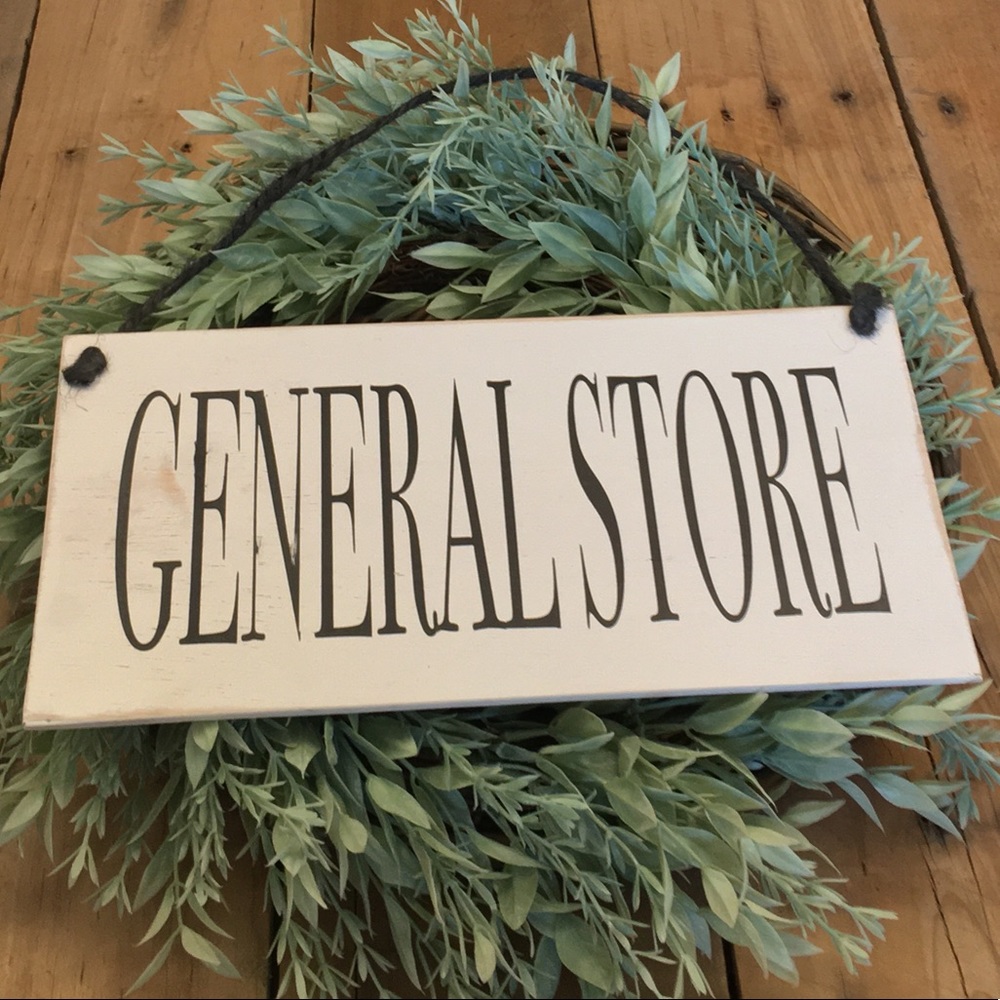 🛒2/$30!🛒  General Store - PAINTED WOOD SIGN